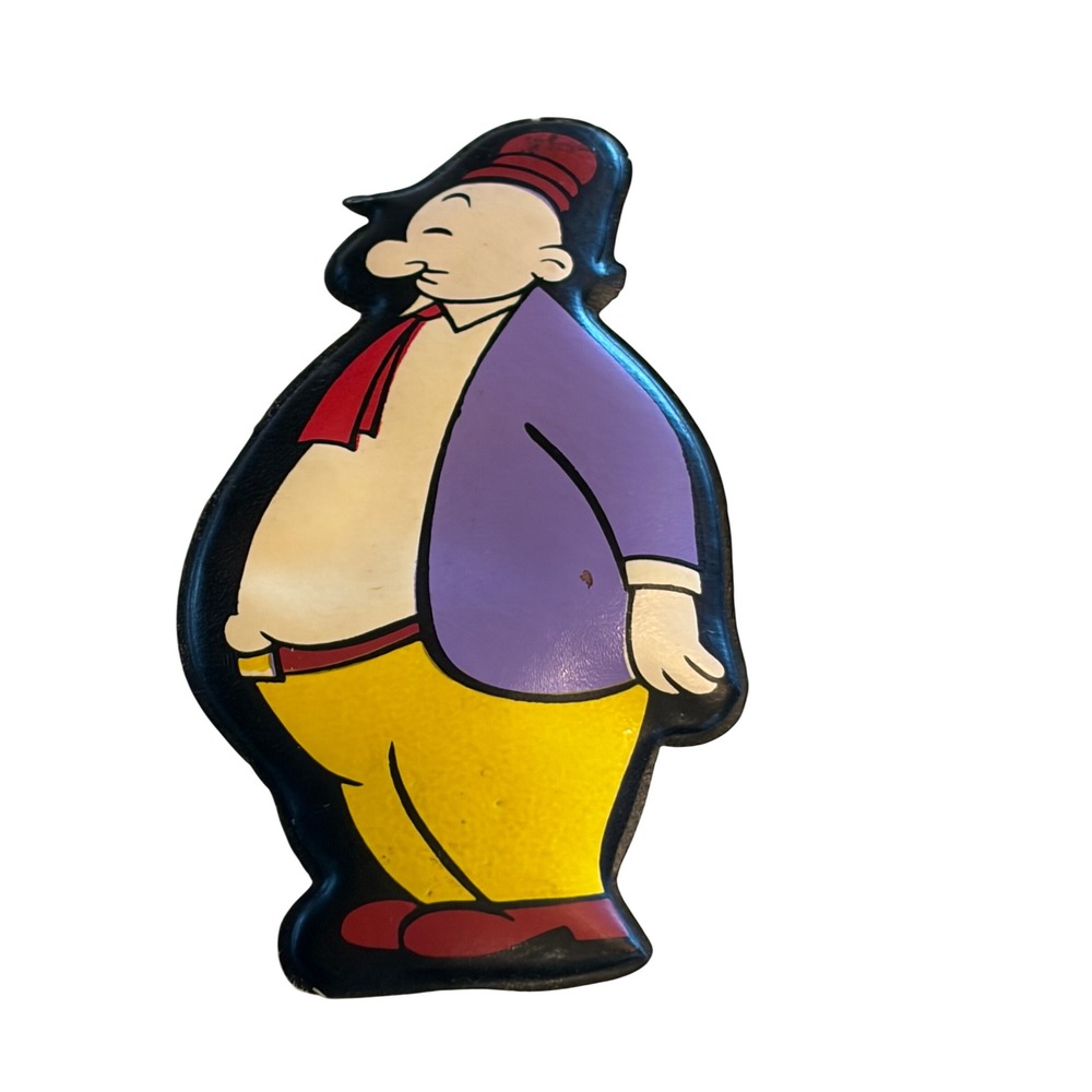 1974 Popeye Wimpy Magnetic Puffy Character King Features Syndicate Hong Kong Vtg